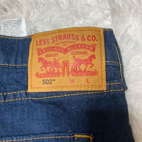 Levis 502 Regular Taper Straight Jeans Mens 52x32 (52x30) Stretch New with Tag - Picture 5 of 10